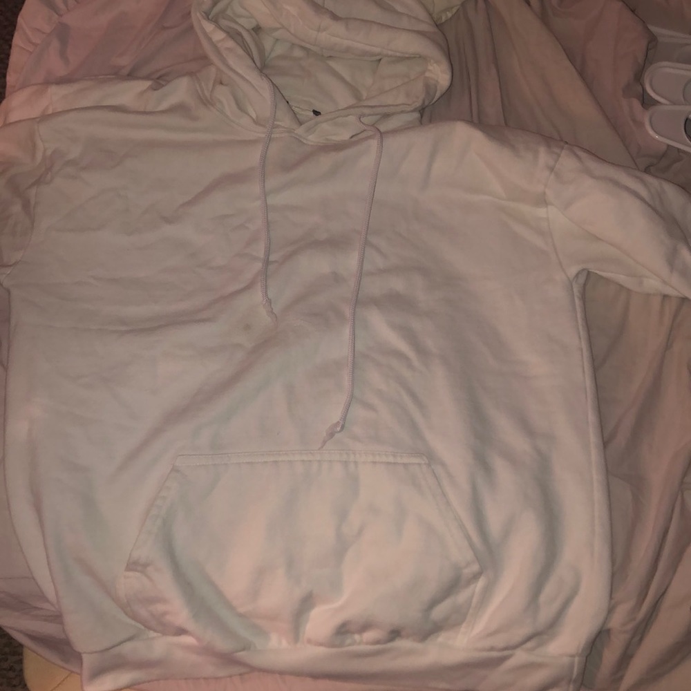 plain white hoodie
